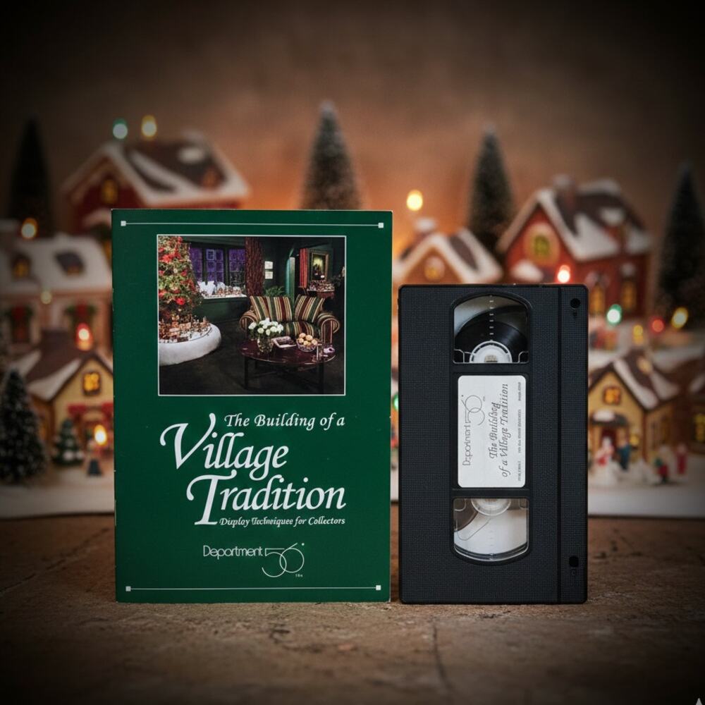 Vintage 1994 Dept 56 "The Building of a Village Tradition" VHS & Booklet